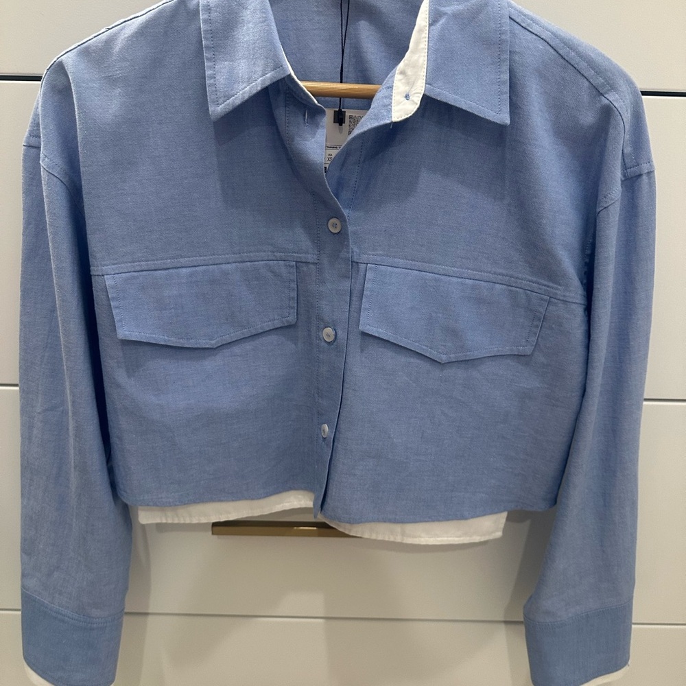 Zara Blue Button Down Shirt